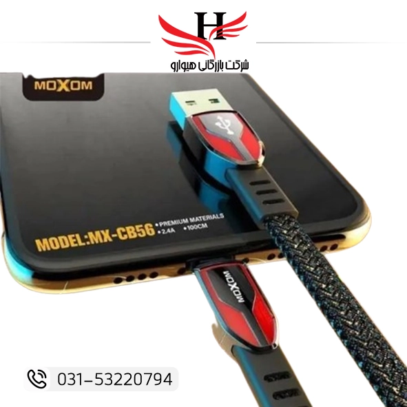 MOXOM-CB56 iPhone charging cable | کابل شارژ آيفون ماکسوم MOXOM-CB56